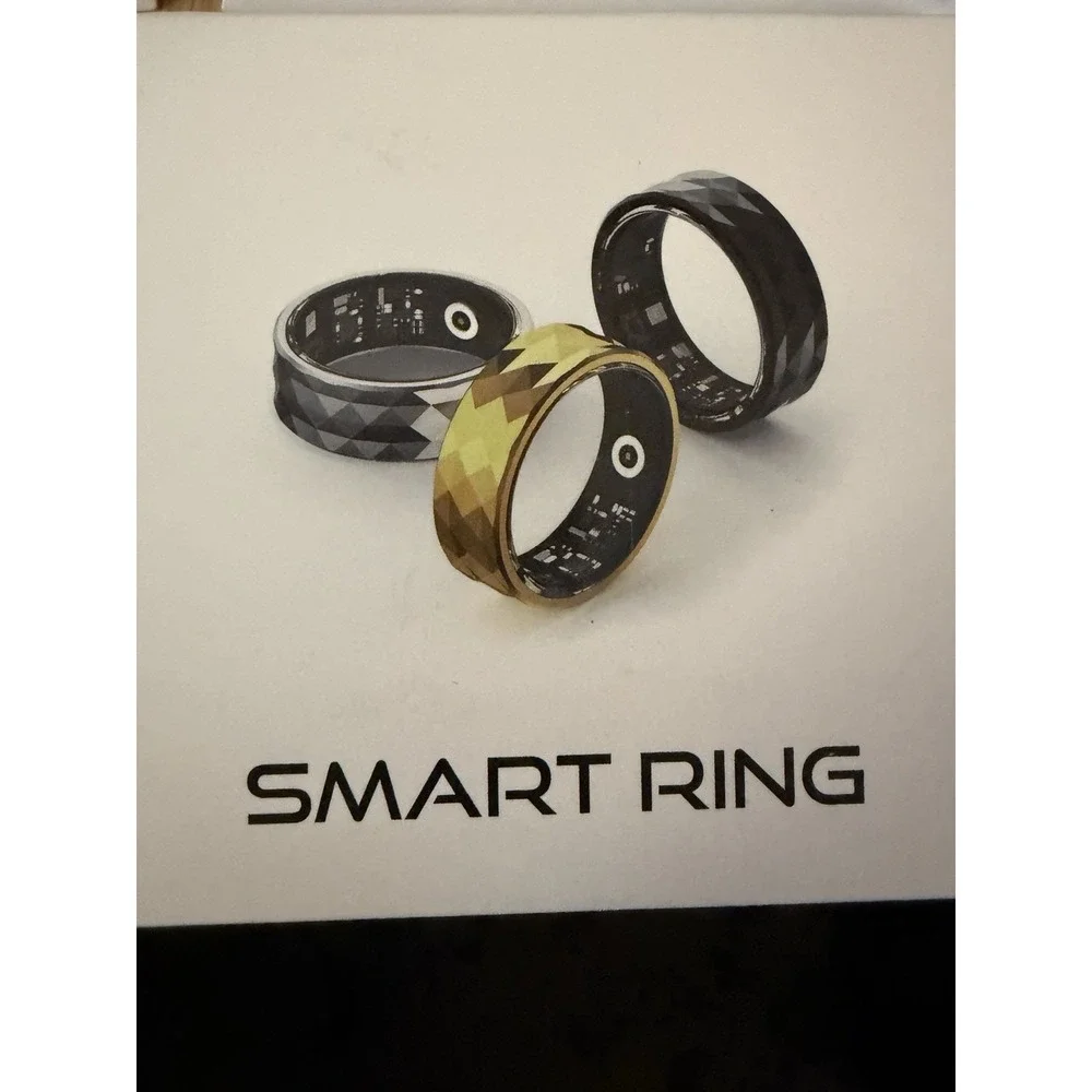 Smart Ring Fitness Tracker/Sleep Tracker Bluetooth, Black, Size 9